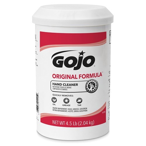 GOJO® 1115-06 ORIGINAL FORMULA™ Hand Cleaner, 4.5 lb Nominal, Cartridge Package, Creamy Form, Solvent Odor/Scent, Opaque White/Yellow