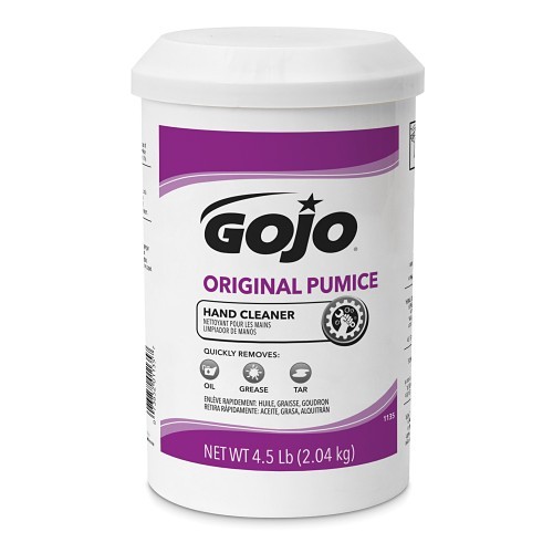 GOJO® 1135-06 Original Pumice Hand Cleaner, 4.5 lb Nominal, Cartridge/Dispenser Refill Package, Creamy Form, Citrus Odor/Scent, Opaque/Yellow