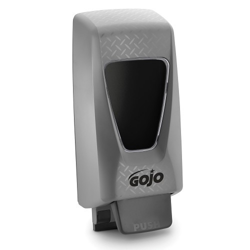 GOJO® 7200-01 Dispenser, Diamond Plate Etching, 2000 mL, 5-3/4 in Overall Length, Wall Mount, ABS Plastic