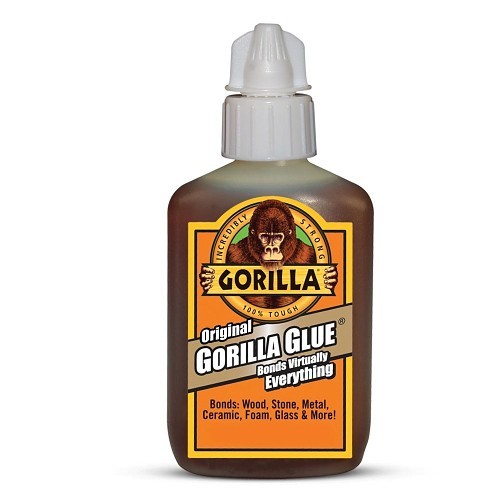 Gorilla® 5000408 Multi-Purpose Glue, 4 oz Bottle, Liquid, Brown