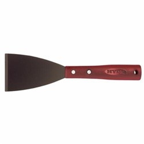 Hyde® 12072 Extra Heavy Duty Chisel Scraper, High Carbon Steel 1-Edge/Stiff Blade, 4-3/4 in L Blade, 3 in W Blade, Polypropylene Handle