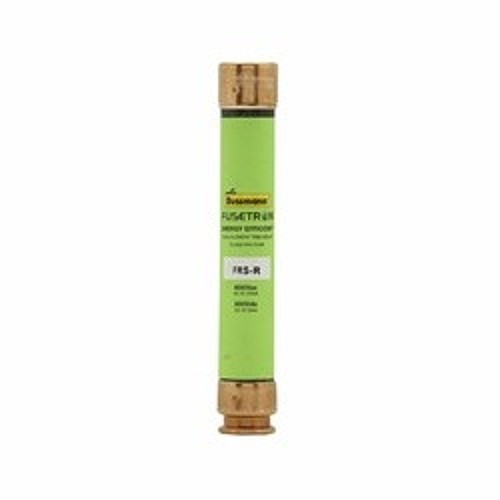 Bussmann Fusetron™ FRS-R-10 Current Limiting Time Delay Fuse, 10 A, 600 VAC/300 VDC, 200 kA Interrupt, RK5 Class, Cylindrical Body