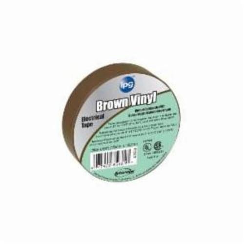 ipg® 85833 Electrical Tape, 60 ft Length, 3/4 in Width, 7 mil Thickness, Vinyl Material, Rubber Adhesive, PVC Film Backing, Brown