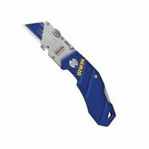 Irwin® 2089100 Folding Utility Knife, Fixed Blade, Push Button, Bi-Metal Blade, 1 Blade Included, 5-3/4 in OAL