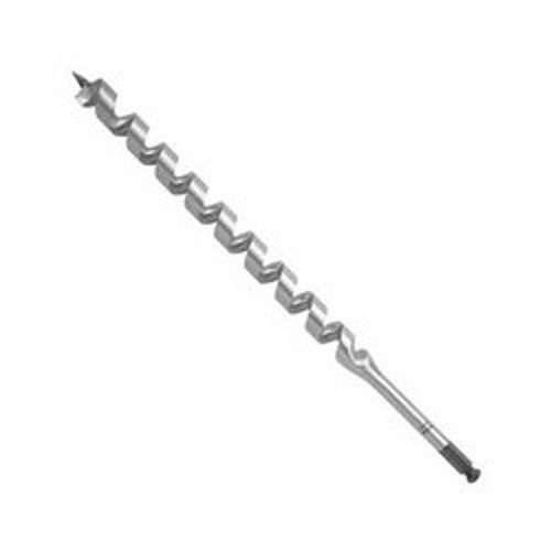 Irwin® 47414 P520H Full Length Long Ship Auger Bit, 7/8 in Dia, 17 in OAL, 12 in L Hollow Center/Spiral Flute, 7/16 in Shank