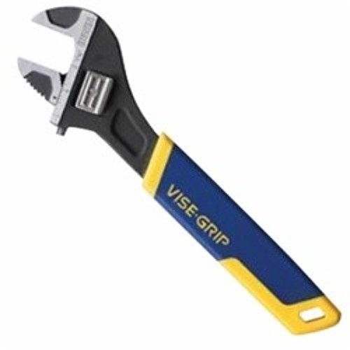 Irwin® Vise-Grip® 2078612 Uninsulated Adjustable Wrench, 1-1/2 in, Polished Chrome, 12 in OAL, Chrome Vanadium Steel Body, Chrome Vanadium Steel