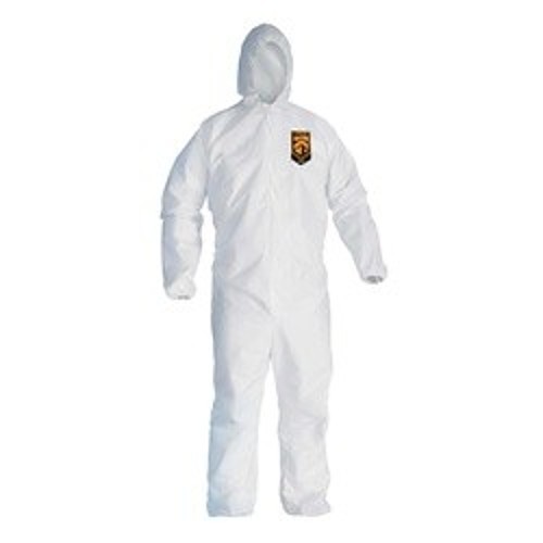 KleenGuard™ 46114 A30 Breathable Disposable Coverall, XL, White, SMS Fabric, 29-3/4 in Chest, 41 in L Inseam