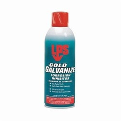 LPS® 00516 COLD GALVANIZE Heat Resistant Corrosion Inhibitor, 16 oz Spray Can, Liquid, Opaque/Light Gray, 1.76 at 25 deg C