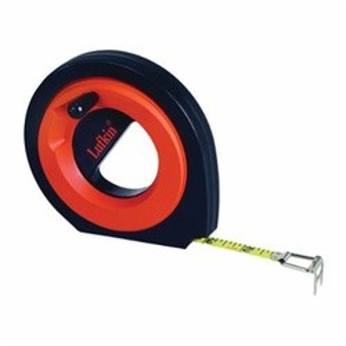 CRESCENT Lufkin® Hi-Viz® 50 Tape Measure, 50 ft L x 3/8 in W Blade, Steel Blade, 1/8ths Graduation
