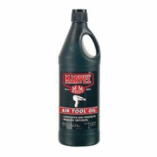 Marvel® MM85R1 Air Tool Oil With Child Proof Cap, 1 qt Bottle, Typical Oily Odor/Scent, Thin Liquid Form, Clear Red