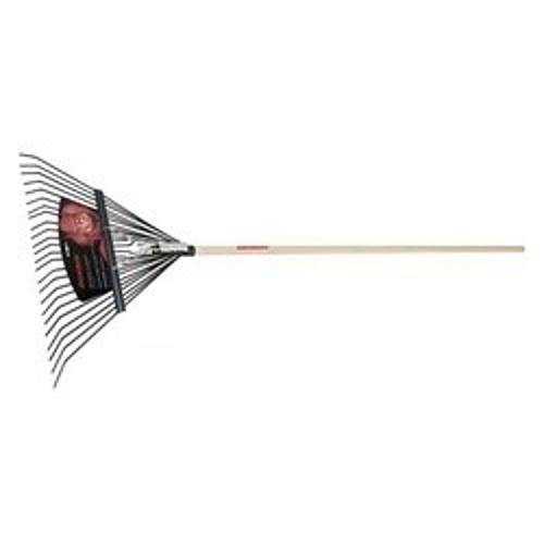 Razor-Back® 2911200 Leaf Rake, 23 in W Tines, 24 Tines, Steel, Wood Handle