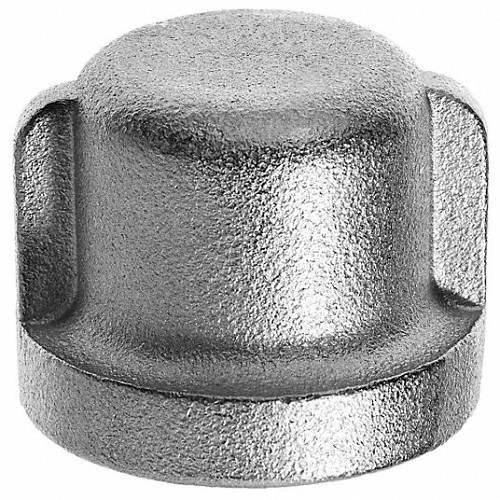 MIDCO M62077 Pipe Cap, Cap Fitting/Connector, 3/8 in Nominal, 304 Stainless Steel