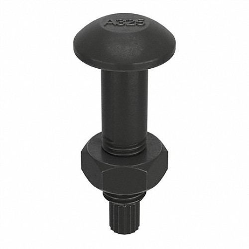 BBC MASB/143721 Tension Control Bolt, Imperial, 3/4 in Thread, 6-1/4 in Length Under Head, Zinc Grade