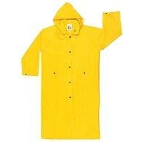 MCR Safety 300C3X Rain Coat, 3X-Large, Yellow