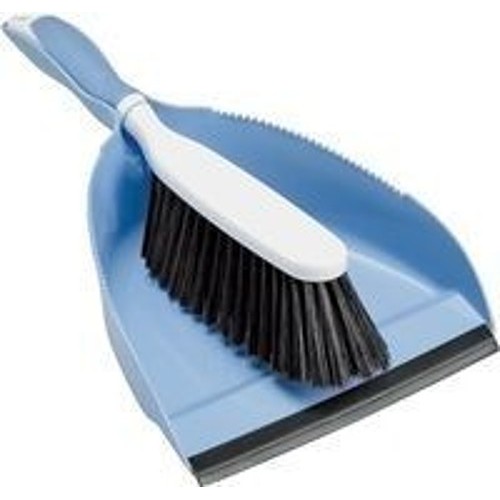 Hand Broom With Dust Pan, Plastic