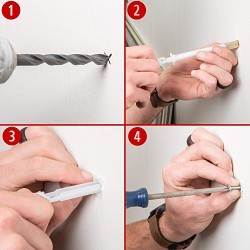 Wej-it Fastening Systems Toggler® Snaptoggle® 21022 Hollow Wall Anchor, Heavy Duty Strap Toggle, 3/8-16 Thread, 304 Stainless Steel