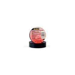 3M™ 2242-1.5X15FT Electrical Tape, 15 ft Length, 1/2 in Width, 30 mil Thickness, Self-Fusing EPR, Rubber Resin Adhesive, Rubber Backing, Black