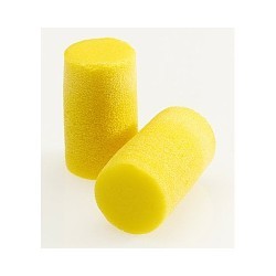 3M™ 247-310-1101 Earplug, Uncorded, 33 dB Noise Reduction Rating, Cylinder, Roll Down, Large, Yellow Neon Plug