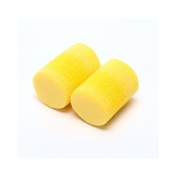 3M™ 312-1201 Earplug, Uncorded, 29 dB Noise Reduction Rating, Cylinder, ANSI/ASA S12.71-2018, Roll Down, Regular, Yellow Neon Plug