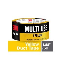 3M™ 3920YL Duct Tape, 20 yd Length, 1.88 in Width, rubber Adhesive, Yellow