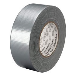 3M™ 3939 Duct Tape, 54.8 m Length, 48 mm Width, 9 mil Thickness, rubber Adhesive, Polyethylene Over Cloth Backing, Gray