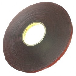 3M™ 4611 Double Sided Tape, 36 yd Length, 1/2 in Width, 1.1 mil Thickness, Acrylic Adhesive, Polyethylene Film Backing, Dark Gray