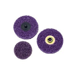 3M™ Scotch-Brite™ 7000046261 Blend and Finish Disc, 3 in Disc Dia, 3 in Center Hole, 36 Grit, Medium Grade, Aluminum Oxide Abrasive, Sanders Disc