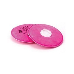 3M™ 7000051991 Filter, For Use With: 5000 Series Respirators, 6000 Series Cartridges with 502 Adapter & 6000/7000/FF-400 Series Facepieces with Bayonet, 99.97 % Filter Efficiency, Bayonet, Magenta