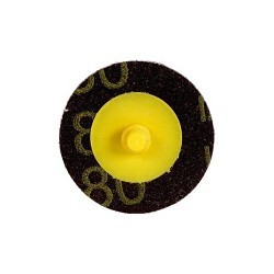 3M Roloc™ 3M22401 Quick-Change Disc, 2 in Disc Dia, 80 Grit, Medium Grade, Aluminum Oxide Abrasive, Type TR Attachment