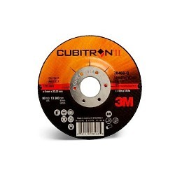 3M Cubitron™ 3M78466 Grinding Wheel, 4-1/2 in Wheel Dia, 1/4 in Wheel Thickness, 7/8 in Center Hole, 36 Grit, Aluminum Oxide Abrasive