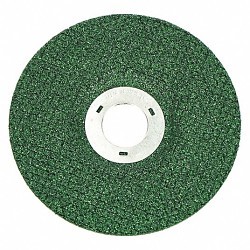 3M Green Corps™ 51164 Grinding Wheel, 4-1/2 in Wheel Dia, 1/8 in Wheel Thickness, 7/8 in Center Hole, 36 Grit, Ceramic Aluminum Abrasive