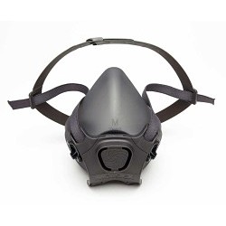 Moldex® 7801 Half Mask, Premium Silicone, Small, Gray, Resists: Multi-Gas/Vapor, Organic Vapor, Oil & Non-Oil Based Particulates