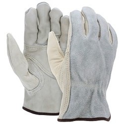 MCR Safety 32055XL Work Gloves, Driver Glove Type, X-Large, #10, Beige/Brown, SlipOn Cuff, Unlined