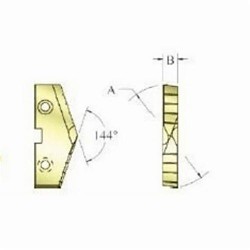 Allied Machine & Engineering Original T-A® 135T-0224 5 Series Replaceable Spade Drill Insert, 2-3/4 in Dia, 7/16 in THK, Standard Geometry, CPM-M4 Material Grade, TiN Coated