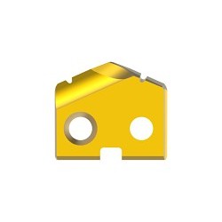 AME® 180T-0020 Spade Drill Insert, 5/8 in Dia, 1/8 in Thickness, Standard, Tin Coated