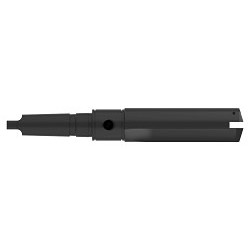 AME® 22050S-005I Drill Insert Holder, 2-1/2 to 3-1/2 in Tool Bit, 5MT Shank, Tool Bit Compatibility: 2T-6SR RCA, 16-15/16 in Overall Length, 1/2 in Thread, 6-3/4 in Depth