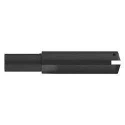 AME® 22050S-200L Drill Insert Holder, 2-1/2 to 3-1/2 in Tool Bit, 2 in Dia x 4 in L Shank, 12-1/2 in Overall Length, 1/2 in Thread, 6-3/4 in Depth