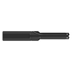 AME® 23010S-100L Spade Drill Insert Holder, 45/64 to 15/16 in Tool Bit, 1 in Shank, 8-7/8 in Overall Length, 4-5/8 in Depth