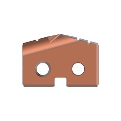 AME® 451H-.890 Spade Drill Insert, 57/64 in Dia, 5/32 in Thickness, Standard, AM200® Coated