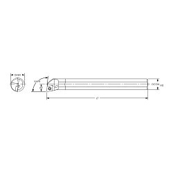 ARCH 104-A06K SCLCR2-203 Boring Bar, Steel