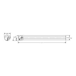 ARCH 104-S32V MCLNR4 Boring Bar, Steel