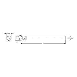 ARCH 104-SSUD-1000-10-5R Boring Bar, Steel