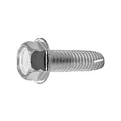Thread Framing Screw, 3/8 in-16 Diameter - Thread, 3/4 in Overall Length, Hex Washer Head