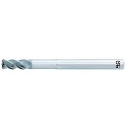 A Brand® AE-LN-CR-VMS 82200621 Advanced Performance Anti-Vibration Center Cutting Long Neck Long Reach Single End Stub Length Corner Radius End Mill, 5/16 in Dia Cutter, 0.015 in Corner Radius, 7/16 in Length of Cut, 4 Flutes, 5/16 in Dia Shank, 4 in OAL