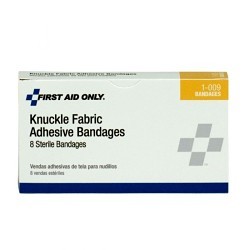 Acme United First Aid Only® 579-1-009 Adhesive Bandage, Knuckle Heavy Woven, Fabric, Beige, 3 in Length, 1-1/2 in Width