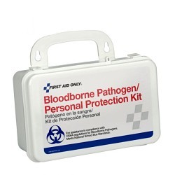 Acme United First Aid Only® 579-3060 Bloodborne Pathogens Kit, Wall Mount, 32 Components, Plastic Case, 5 in Height, 3 in Width, 8 in Depth, People Served: 1 to 24