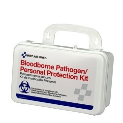 Acme United First Aid Only® 579-3060 Bloodborne Pathogens Kit, Wall Mount, 32 Components, Plastic Case, 5 in Height, 3 in Width, 8 in Depth, People Served: 1 to 24