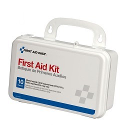 Acme United First Aid Only® 579-6060 First Aid Kit, Wall Mount, 57 Components, Weatherproof Plastic Case, 8 in Height, 3 in Width, 5 in Depth, People Served: 10