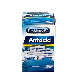 Acme United First Aid Only® PhysiciansCare® 579-90089 Antacid Tablet, 100 Count, Packet, Formula: Calcium Carbonate