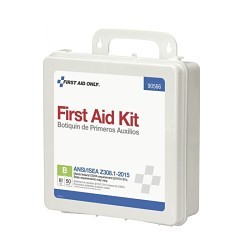 Acme United First Aid Only® 579-90566 First Aid Kit, Wall Mount, 199 Components, Plastic Case, 6-1/2 in Height, 3 in Width, 9-1/2 in Depth, People Served: 50